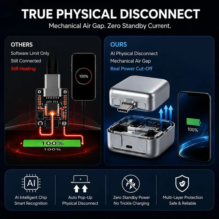 ⚡Smart AutoPop AI Charger – 140W Fast Charging🔋